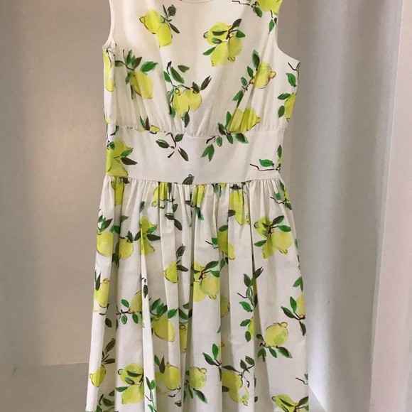 Kate Spade Lemon Dress Sz 4 - Picture 4 of 9